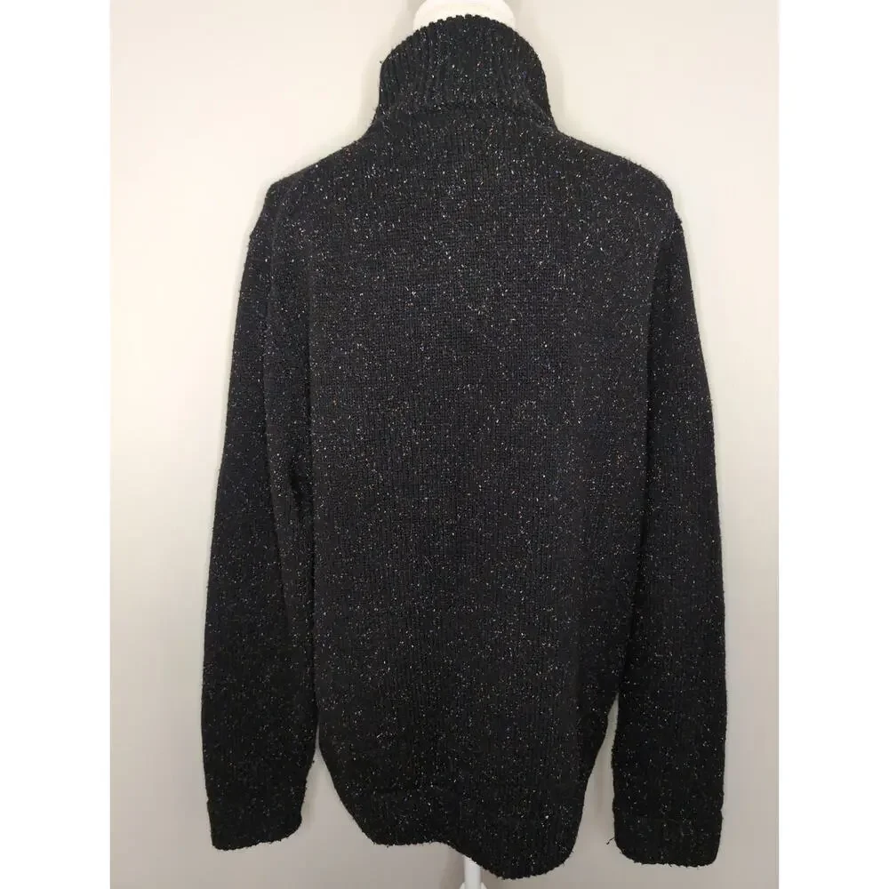 Patagonia Mock Neck Button Pullover Sweater L Cozy Knit